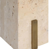 Feranno Accent Table, Beige-Furniture - Accent Tables-High Fashion Home