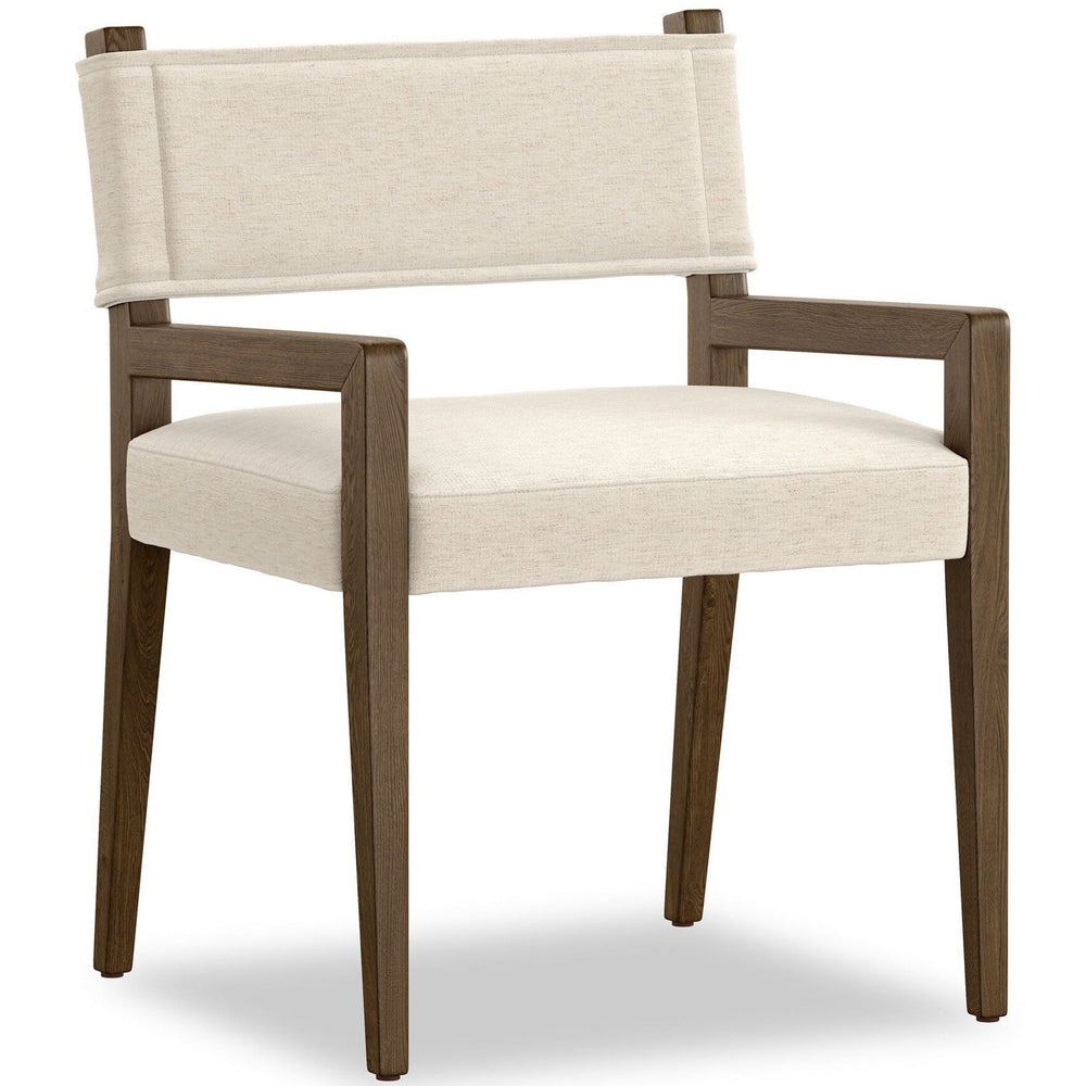 Ferris Dining Arm Chair, Nomad Snow by Four Hands