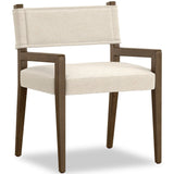 Ferris Dining Arm Chair, Nomad Snow by Four Hands