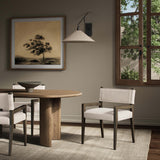 Ferris Dining Arm Chair, Nomad Snow by Four Hands