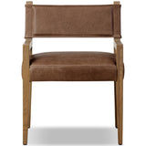 Ferris Leather Dining Arm Chair, Palermo Cigar by Four Hands