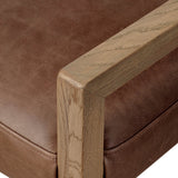 Ferris Leather Dining Arm Chair, Palermo Cigar by Four Hands