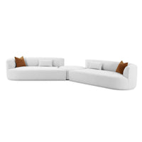 Fickle 3 Piece Modular Sectional, Grey