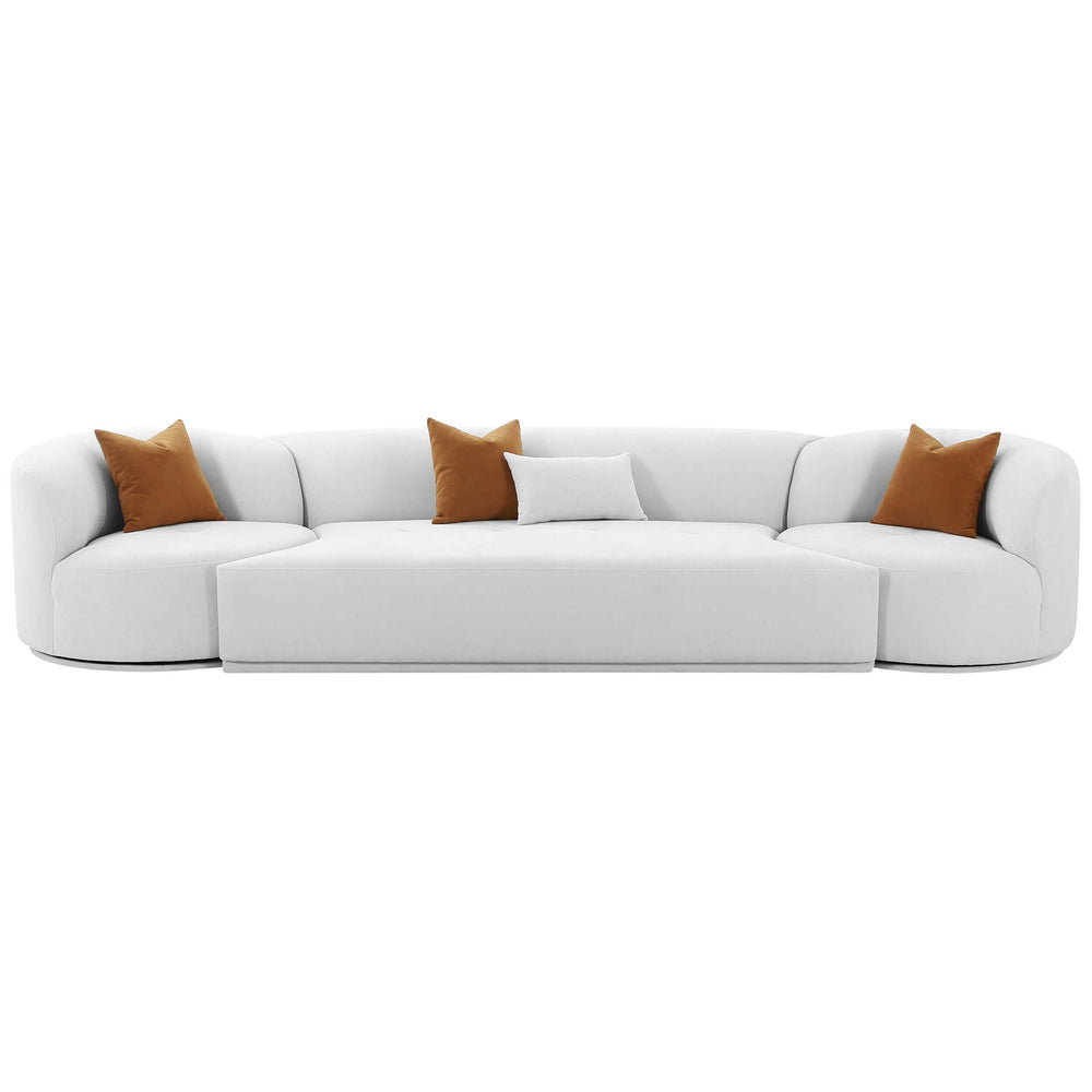 Fickle 3 Piece Modular Sofa, Grey