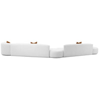 Fickle 5 Piece Modular Chaise Sectional, Grey-Furniture - Sofas-High Fashion Home