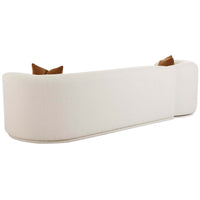 Fickle Boucle 2 Piece Modular RAF Sofa, Cream-Furniture - Sofas-High Fashion Home