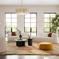 Fickle Boucle 3 Piece Modular Sectional, Cream