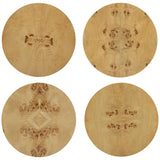 Fig Burl Drum Side Table, Natural-Furniture - Accent Tables-High Fashion Home