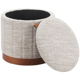 Fije Storage Ottoman, Gray-Furniture - Storage-High Fashion Home