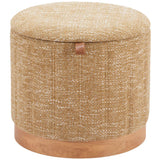 Fije Storage Ottoman, Oat Yellow-Furniture - Storage-High Fashion Home