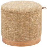 Fije Storage Ottoman, Oat Yellow-Furniture - Storage-High Fashion Home