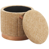 Fije Storage Ottoman, Oat Yellow-Furniture - Storage-High Fashion Home