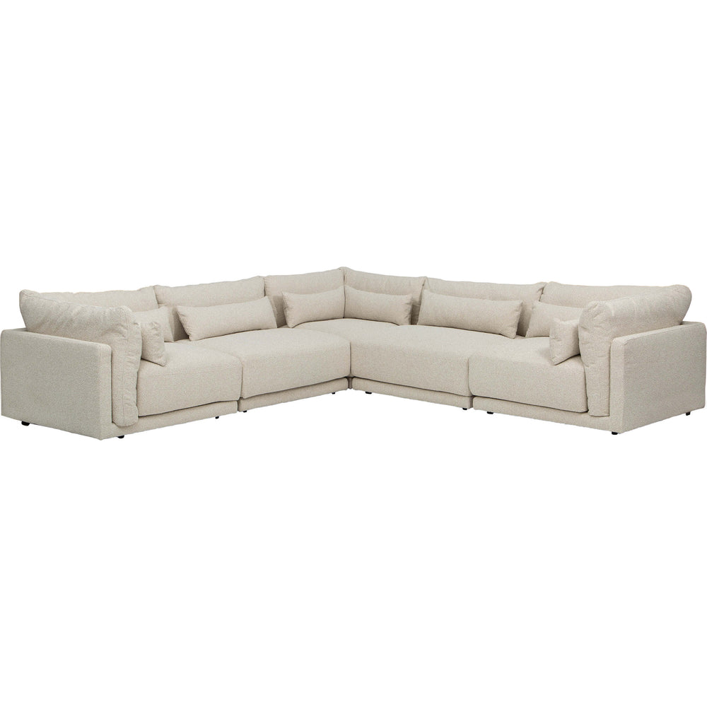 Finch 5 Piece Sectional, Tasmin Linen