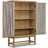 Finley Cabinet, Aged Smoked Oak by Amber Lewis x Four Hands