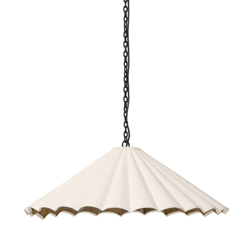 Fiorella Pendant, Cream Canvas by Four Hands-Lighting-High Fashion Home