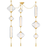 Fiorello Chandelier, Vintage Polished Brass-Lighting-High Fashion Home