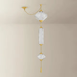 Fiorello Pendant, Vintage Polished Brass-Lighting-High Fashion Home