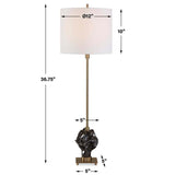 Fiori Buffet Lamp, Bronze