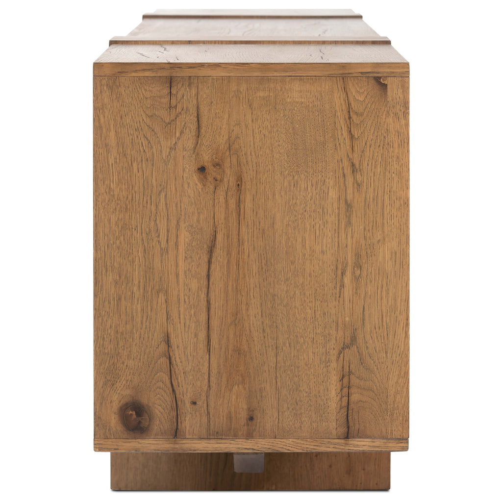 Fisher Media Console, Rustic Amber by Four Hands – High Fashion Home
