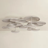 Fistral 5 Light Semi Flush, Texture Warm Silver Leaf