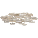 Fistral 7 Light Semi Flush, Texture Warm Silver Leaf