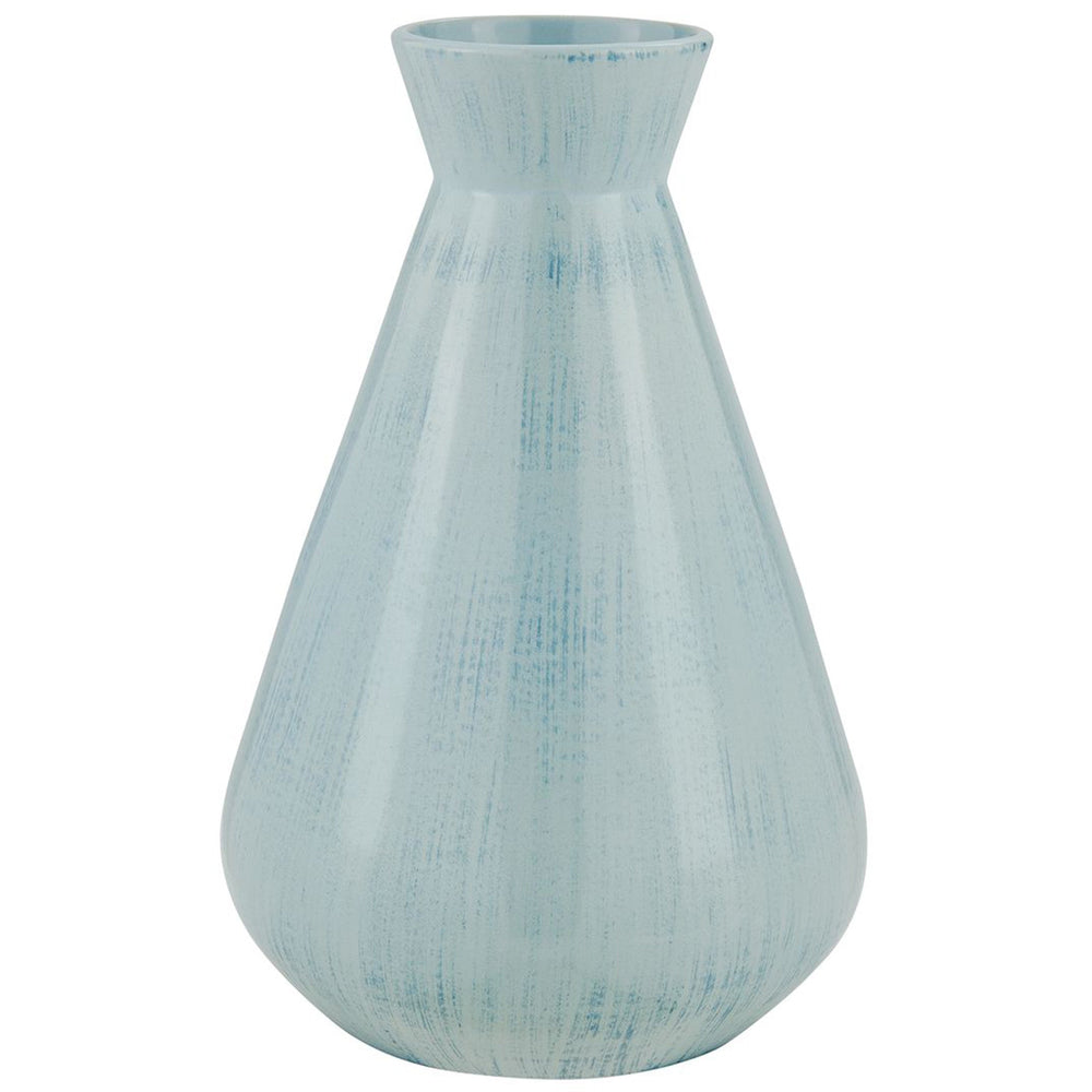 Flare Spire Outdoor Vase, Powder Blue-Accessories-High Fashion Home