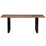 Fletcher Dining Table, Brown-Furniture - Dining-High Fashion Home