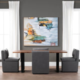 Fletcher Dining Table, Brown-Furniture - Dining-High Fashion Home