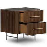 Fletcher Nightstand, Terra Brown by Four Hands-Furniture - Bedroom-High Fashion Home