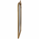 Fleur Applique Arch Mirror, Gold