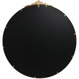 Fleur Round Mirror, Gold