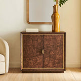 Flores 2 Door Cabinet, Walnut