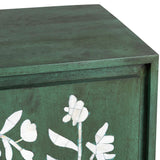 Flourish 2 Door Cabinet, Green-Furniture - Storage-High Fashion Home