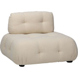 Flow Element Lounge Chair, Ivory Boucle-Furniture - Chairs-High Fashion Home