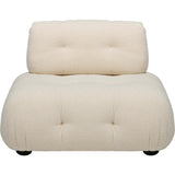 Flow Element Lounge Chair, Ivory Boucle-Furniture - Chairs-High Fashion Home