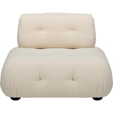 Flow Element Lounge Chair, Ivory Boucle-Furniture - Chairs-High Fashion Home