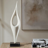 Fluid Drop Sculpture, White-Accessories-High Fashion Home