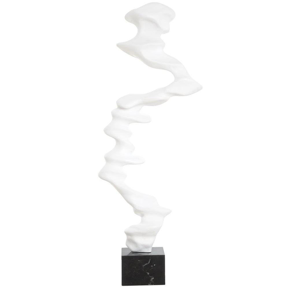 Flux Sculpture, Matte White-Accessories-High Fashion Home