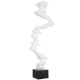 Flux Sculpture, Matte White-Accessories-High Fashion Home