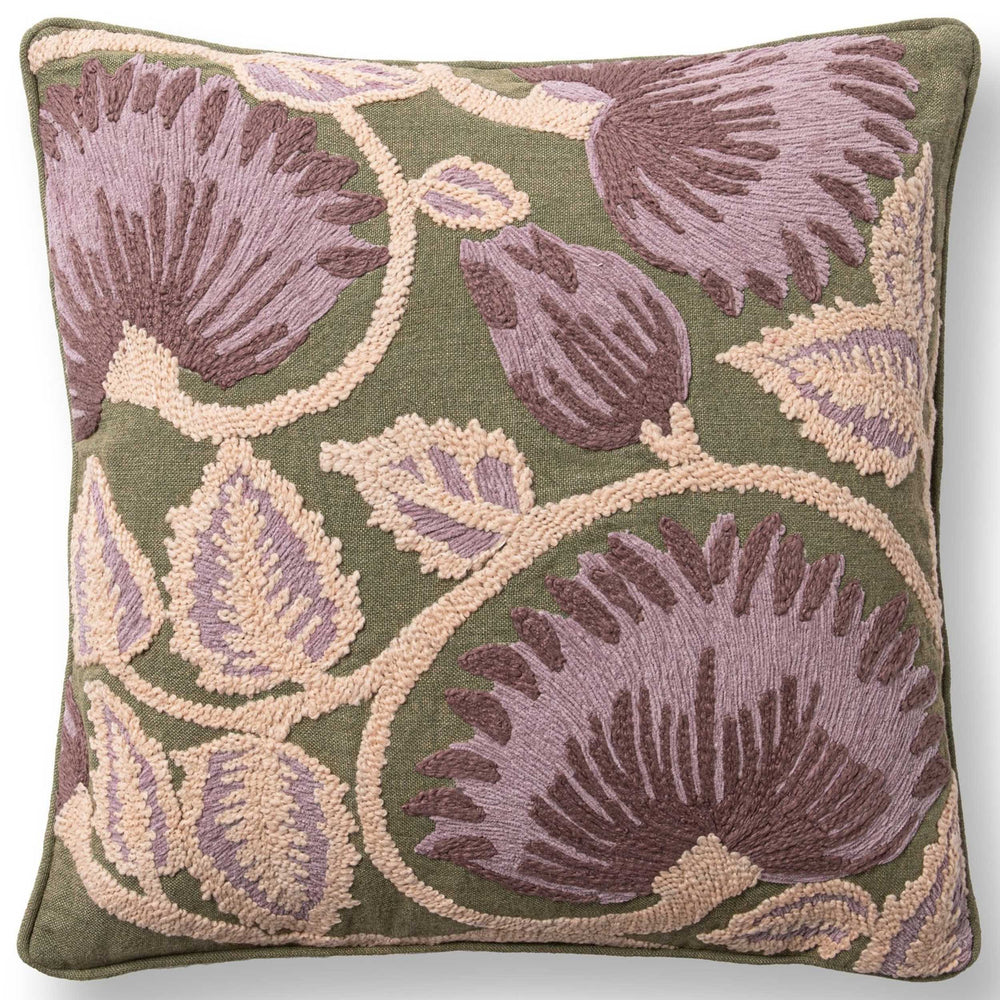 Folly Pillow, Olive Green-Accessories-High Fashion Home