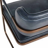 Fonda Leather Dining Chair, Ocean Blue, Set of 2-Furniture - Dining-High Fashion Home