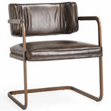 Fonda Leather Dining Chair, Truffle Brown, Set of 2-Furniture - Dining-High Fashion Home