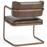 Fonda Leather Dining Chair, Truffle Brown, Set of 2-Furniture - Dining-High Fashion Home