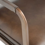 Fonda Leather Dining Chair, Truffle Brown, Set of 2-Furniture - Dining-High Fashion Home