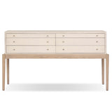 Ford Console Table, Beige Painted Linen by Four Hands-Furniture - Accent Tables-High Fashion Home