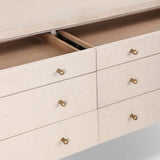 Ford Console Table, Beige Painted Linen by Four Hands-Furniture - Accent Tables-High Fashion Home