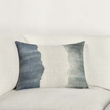 Foundation Lumbar Pillow, Blue/Sagbrush Green