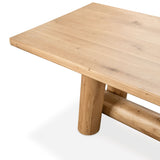 Foundation Rectangle Gathering Table, Light Oak-Furniture - Dining-High Fashion Home