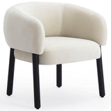 Foxy Accent Chair, Cream-Furniture - Chairs-High Fashion Home