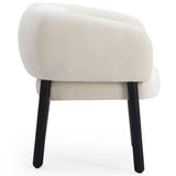 Foxy Accent Chair, Cream-Furniture - Chairs-High Fashion Home
